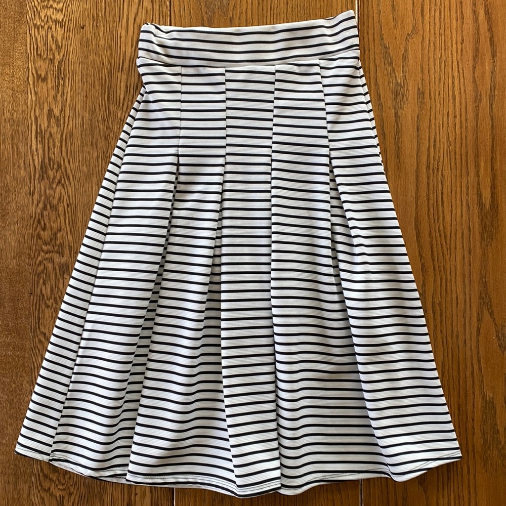 Striped Swing Skirt - S